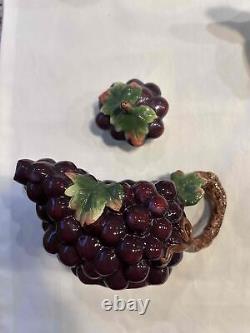 6 Different Makers Floral Fruit Shaped Decorative Teapots