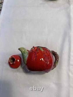 6 Different Makers Floral Fruit Shaped Decorative Teapots