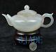 6 Natural Agate / Chalcedony Teapot / Tea Pot Statue / Carving / Sculpture