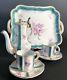 6 Pcs. Antique 18thc Mennecy Porcelain Tea Set Teapot Cup Tray Sevres Era