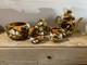 8 Piece Vintage Mushroom Tea Pot Set 1970's Ardco Japan Mid Century Kitchen