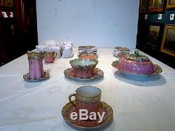 AA Vantine Demitasse set 26 Pieces, including Creamer, Sugar Bowl, Covered Dish
