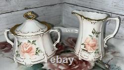 ALT Tirschenreuth 1838 Baronesse Hand Pntd/Signed 8 Piece Coffee/Tea Set EUC NF