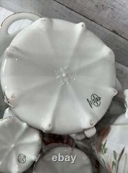 ALT Tirschenreuth 1838 Baronesse Hand Pntd/Signed 8 Piece Coffee/Tea Set EUC NF