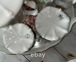 ALT Tirschenreuth 1838 Baronesse Hand Pntd/Signed 8 Piece Coffee/Tea Set EUC NF