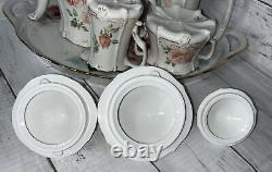 ALT Tirschenreuth 1838 Baronesse Hand Pntd/Signed 8 Piece Coffee/Tea Set EUC NF