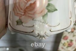 ALT Tirschenreuth 1838 Baronesse Hand Pntd/Signed 8 Piece Coffee/Tea Set EUC NF