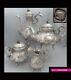 Amazing Antique 1880s French All Sterling Silver Teapot Coffee Pot Set 4pc 1944g