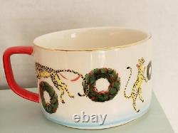 ANTHROPOLOGIE Christmas TEA FOR TWO Garrod Tis the Season Tea Pot Teacups NEW