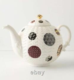 ANTHROPOLOGIE Spots of Tea Teapot Set