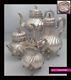 Antique 1890s French All Sterling Silver Tea & Coffee Pot Set 4pc Rococo 2233 G