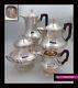 Antique 1900s French Sterling Silver Tea & Coffee Pot Set 4 Pc Neoclassical St