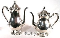 ANTIQUE INTERNATIONAL CAMILLE 6001 SILVER COFFEE TEA POT TRAY NOUVEAU 5 PSC SET