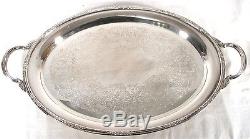 ANTIQUE INTERNATIONAL CAMILLE 6001 SILVER COFFEE TEA POT TRAY NOUVEAU 5 PSC SET