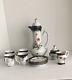 Antique Limoges Tea / Coffee Set, Pot & 4 Cups, 4 Saucers Sugar Bowl, Milk Cup