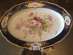 ANTIQUE MEISSAN PLATTER huge and gorgeous