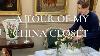 A Tour Of My China Closet Plus How I Age Terracotta Pots U0026 Setting The Table With Bonhams