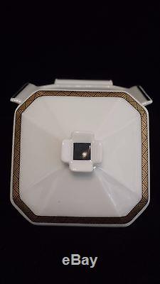 A beautiful Bernardaud & Co. (B&Co.) Prince Noir Limoges Tea or Coffee Set