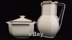 A beautiful Bernardaud & Co. (B&Co.) Prince Noir Limoges Tea or Coffee Set