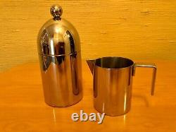 Aldo Rossi Alessi Stainless Steel Teapot Creamer Sugar SET Modern-Excellent