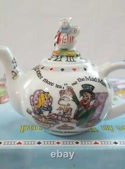 Alice In Wonderland By Paul Cardew England Miniature Tea Set x 13