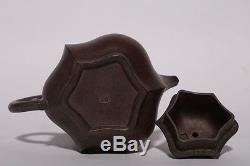 Amazing Rare Old Chinese Purple Sand Zisha Pottery Teapot Marks PT151