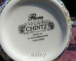 Amazing Tea Set for Two by Chintz Flora design made in Staffordshire England