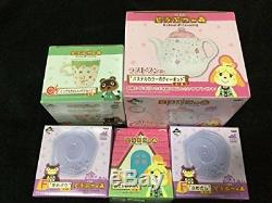 Animal Crossing Tanukichi Mag Shizue TeaPot etc 5type set Ichiban kuji Banpresto
