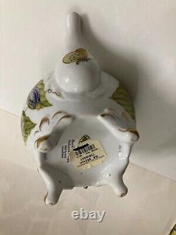 Anna Weatherly Design Hand Painted Teapot, Sugar and Creamer