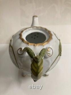 Anna Weatherly Design Hand Painted Teapot, Sugar and Creamer