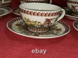 Antiche Riproduzioni Antique Reproduction Teapot Set 18 pcs Victorian Style