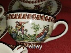 Antiche Riproduzioni Antique Reproduction Teapot Set 18 pcs Victorian Style