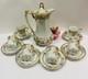 Antique 14 Piece Nippon Tea Pot/chocolate Server And 6 Tea And Saucers
