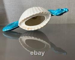 Antique 19th c. English Porcelain Tea Pot Sea Monster Dragon Scallop Shell