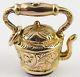 Antique 9carat Gold Hardstone Set Teapot Or Kettle Watch Fob, Charm Or Pendant