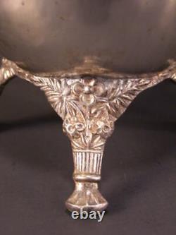 Antique Aesthetic Embossed Repousse Silver Tea Pot Coffee Set Kettle Service 19c
