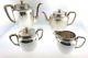 Antique Art Deco 1911 Tiffany & Co Sterling Silver Vine Coffee Tea Pot Set Of 4