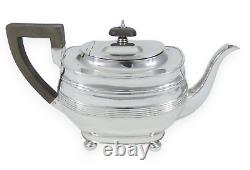 Antique Art Deco 1923 Sterling Silver Georgian Style 800ml Teapot Tea Pot Set HB