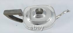 Antique Art Deco 1923 Sterling Silver Georgian Style 800ml Teapot Tea Pot Set HB