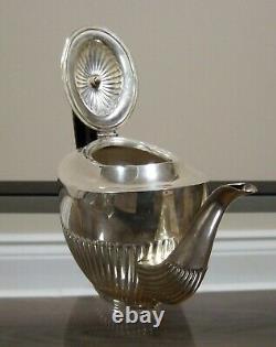 Antique BIRKS Solid Sterling Silver Tea Set (Teapot, Sugar Bowl, Milk Jug) 1905