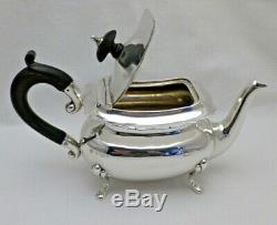 Antique Batchelor Solid Silver 3 Piece Tea Set Teapot Sugar & Cream B'Ham 1917