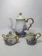 Antique Bavaria, Germany Hand Painted Teapot/tea Pot, Creamer, Sugar Bowl, 5 Pc