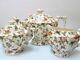 Antique Chintz Japan Hand Painted Tea Pot With Sugar And Creamer