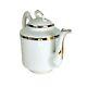 Antique Circa 1800s D&c France Limoges Fine Porcelain 24kt Gold Gilt Trim Teapot