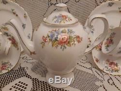 Antique Circa 1940 Tuscan Fine English Bone China Coffee Teapot High Tea Set