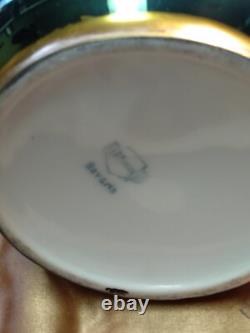 Antique Co Co Set Chocolate Pot With Five Cups And Saucers Beautiful Hand
