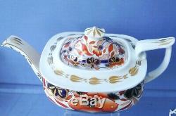 Antique Coalport Japan Imari Tea Set, with Teapot c. 1810