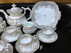 Antique Coalport Tea Set Rococo Regence John Rose Duck Neck Teapot