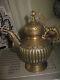 Antique Compact Tinned Brass And Copper Tombak Tea Pot Ibrik Scarse
