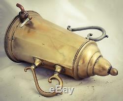 Antique Copper Brass Samovar Bouilloire Coffee Pot Maker Urn tap RARE